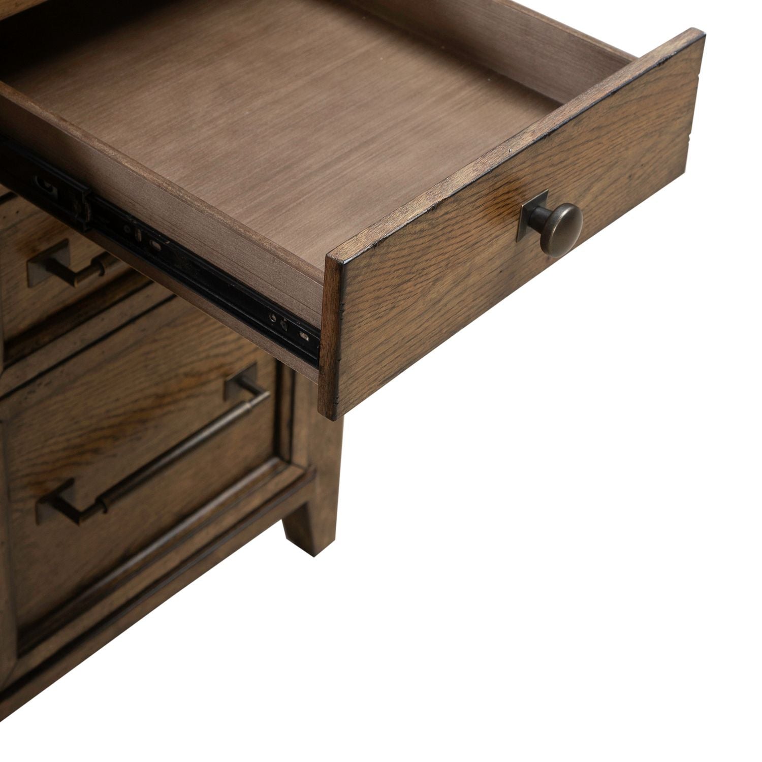 Carolina Park - Jr Executive Desk - Brown - Hornell Furniture Outlet