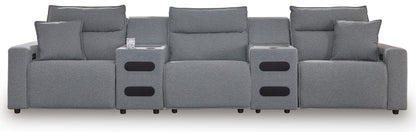 ModMax II - Salt And Pepper - Reclining Sectional - Hornell Furniture Outlet