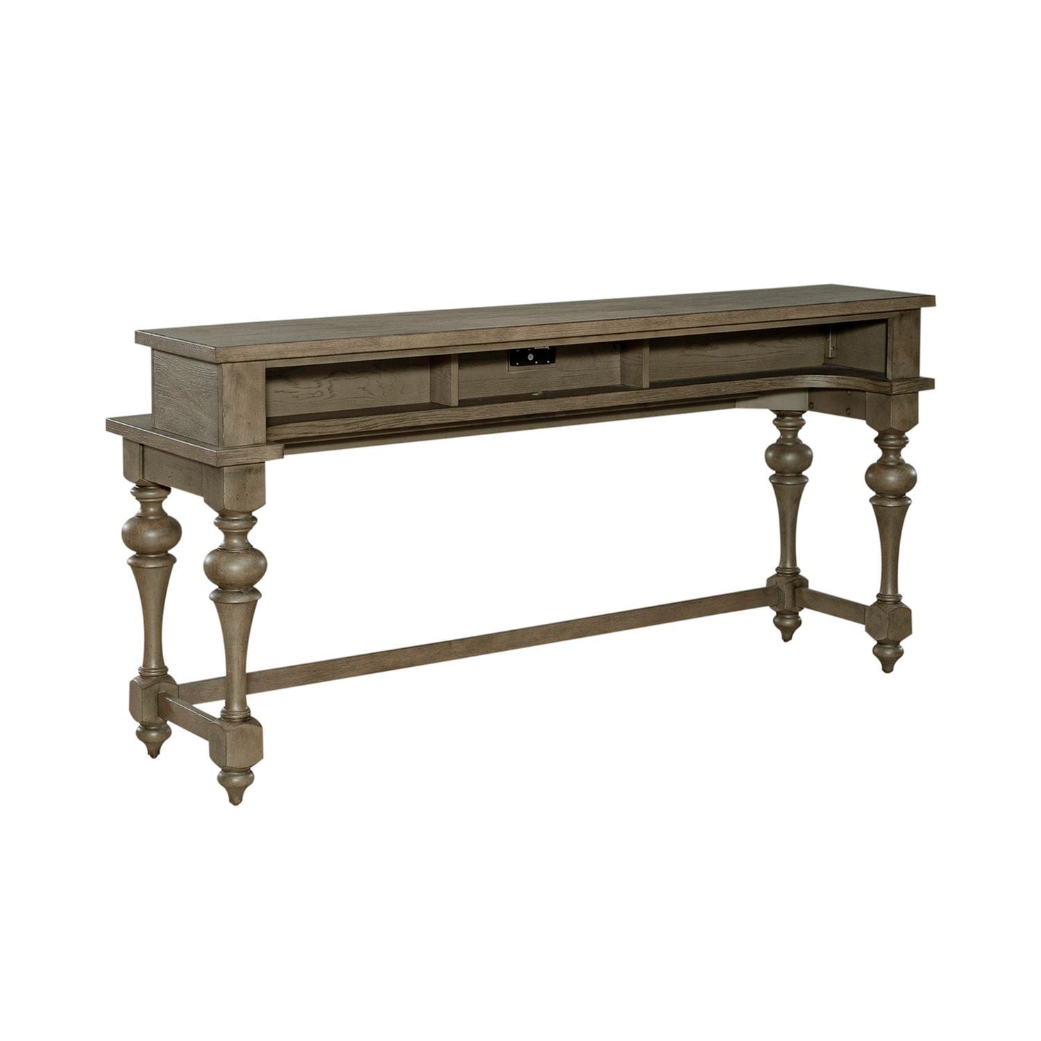 Americana Farmhouse - Console Bar Table - Light Brown - Hornell Furniture Outlet