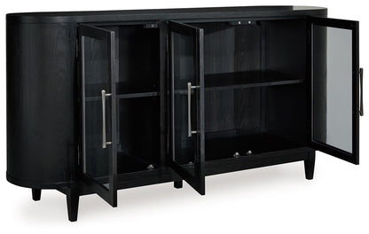 Rowanbeck - Black - Dining Room Server - Hornell Furniture Outlet