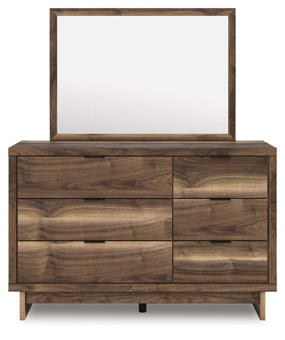 Chirason - Brown - Dresser And Mirror - Hornell Furniture Outlet
