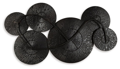 Rhetlen - Black / Gold Finish - Wall Decor - Hornell Furniture Outlet