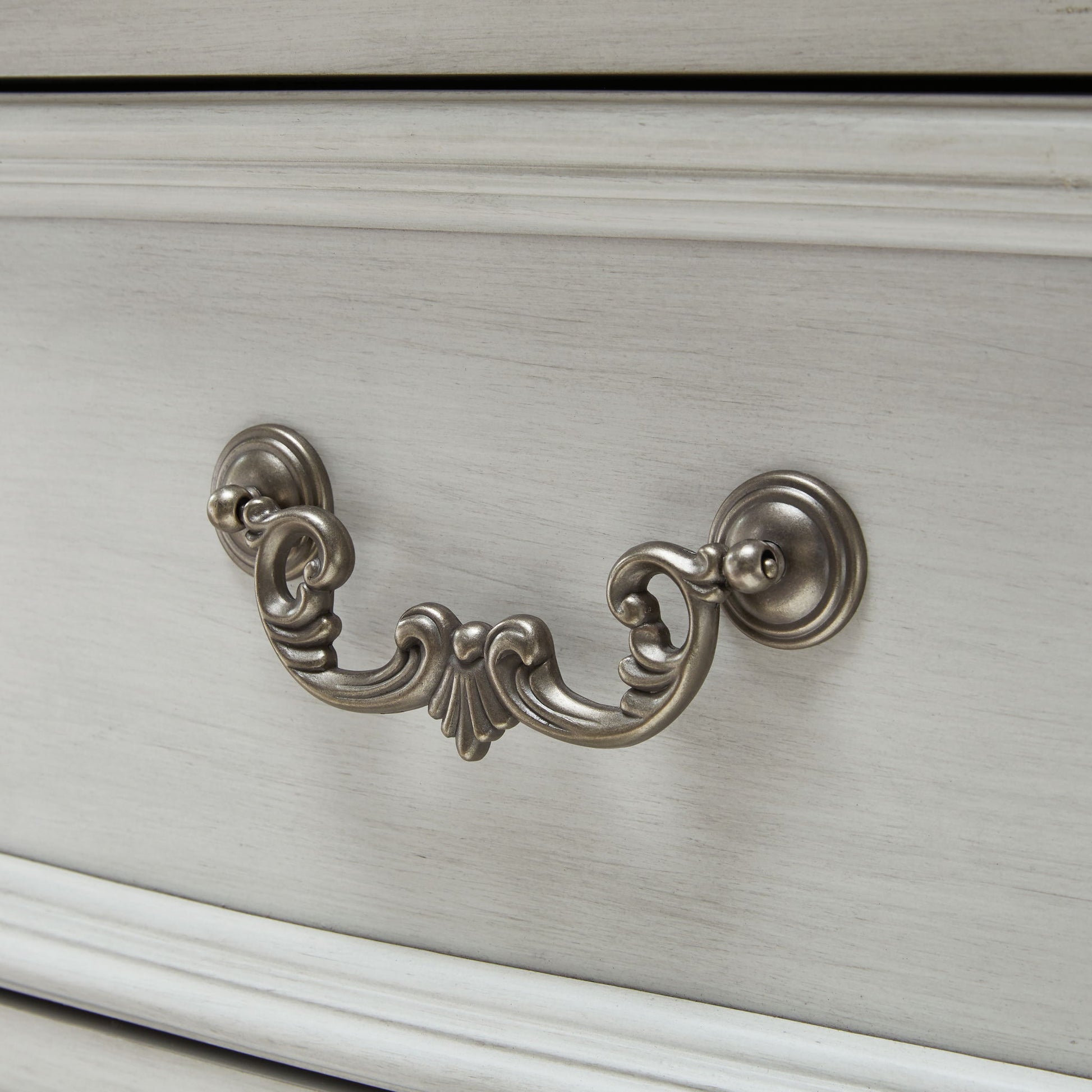 Montelaine - Antique White - Dresser And Mirror - Hornell Furniture Outlet