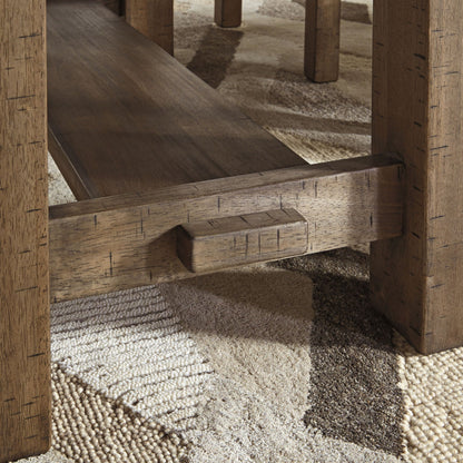 Moriville - Grayish Brown - Rectangular Dining Room Counter Extension Table - Hornell Furniture Outlet