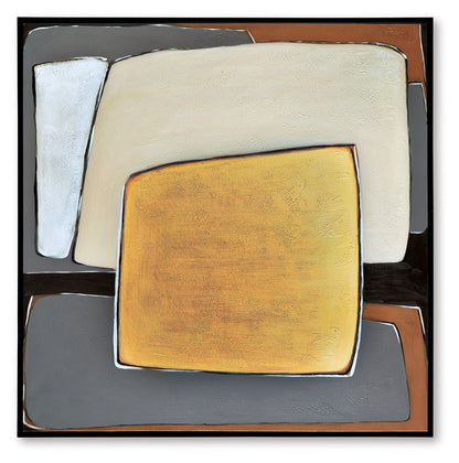 Actman - Cream / Brown / Gray - Wall Art - Hornell Furniture Outlet