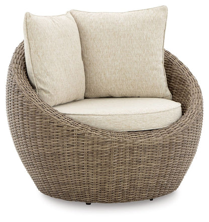 Danson - Swivel Lounge With Cushion - Hornell Furniture Outlet
