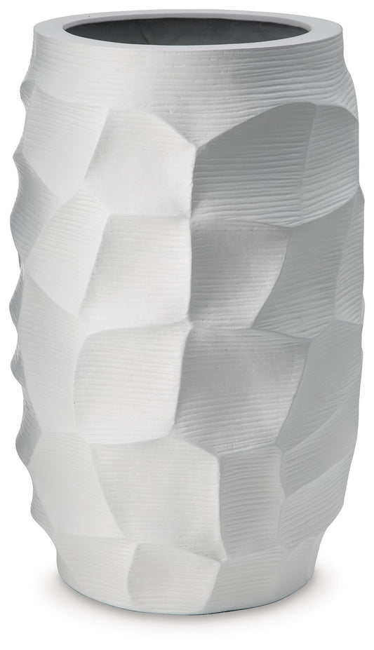 Patenleigh - White - Vase - Hornell Furniture Outlet