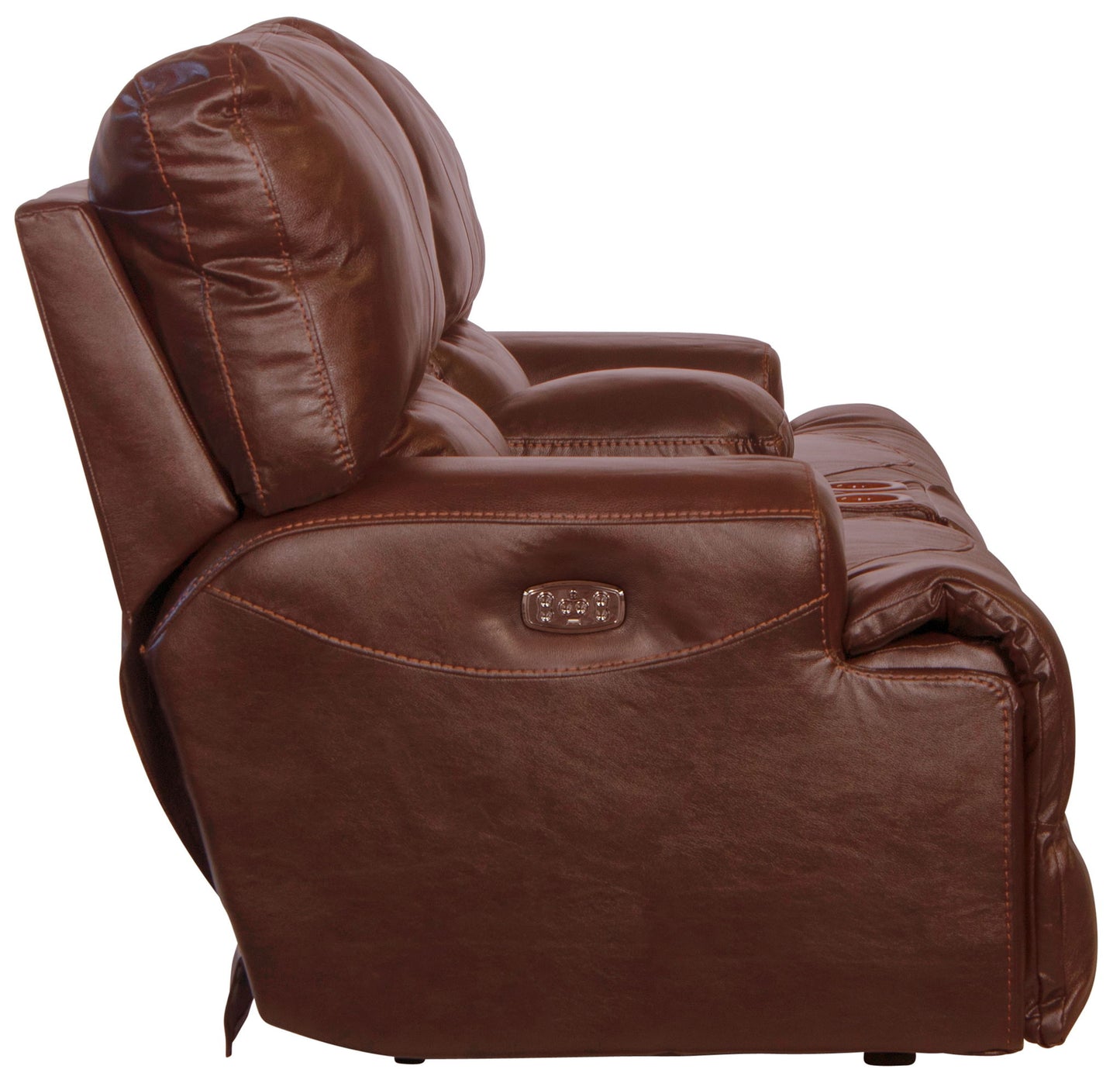 Wembley - Power Headrest With Lumbar Lay Flat Reclining Console Loveseat - Hornell Furniture Outlet