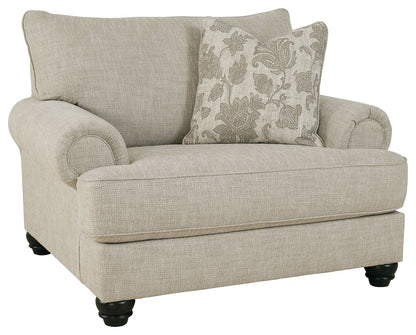 Asanti - Fog - Chair and a Half - Hornell Furniture Outlet