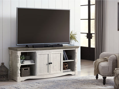 Havalance - Extra Large TV Stand - 2 Doors - Brown / Beige - Hornell Furniture Outlet