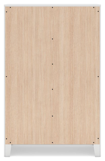 Binterglen - White - Five Drawer Chest - Hornell Furniture Outlet