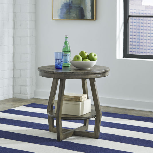 Hayden Way - End Table - Washed Gray - Hornell Furniture Outlet