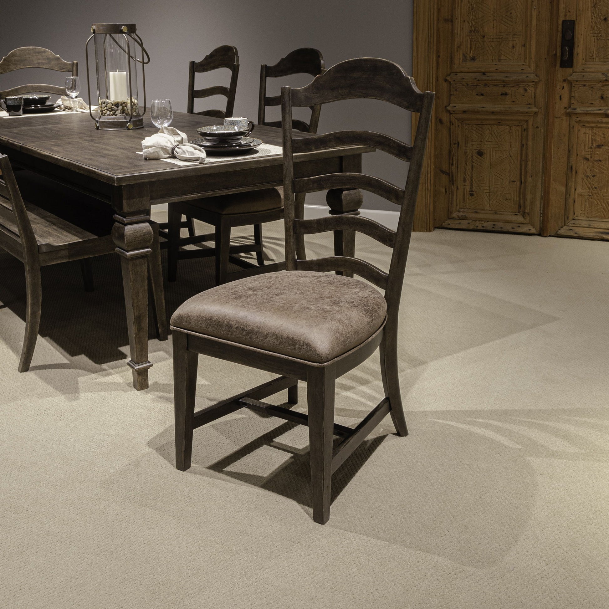 Paradise Valley - Upholstered Ladder Back Chair (RTA) - Hornell Furniture Outlet