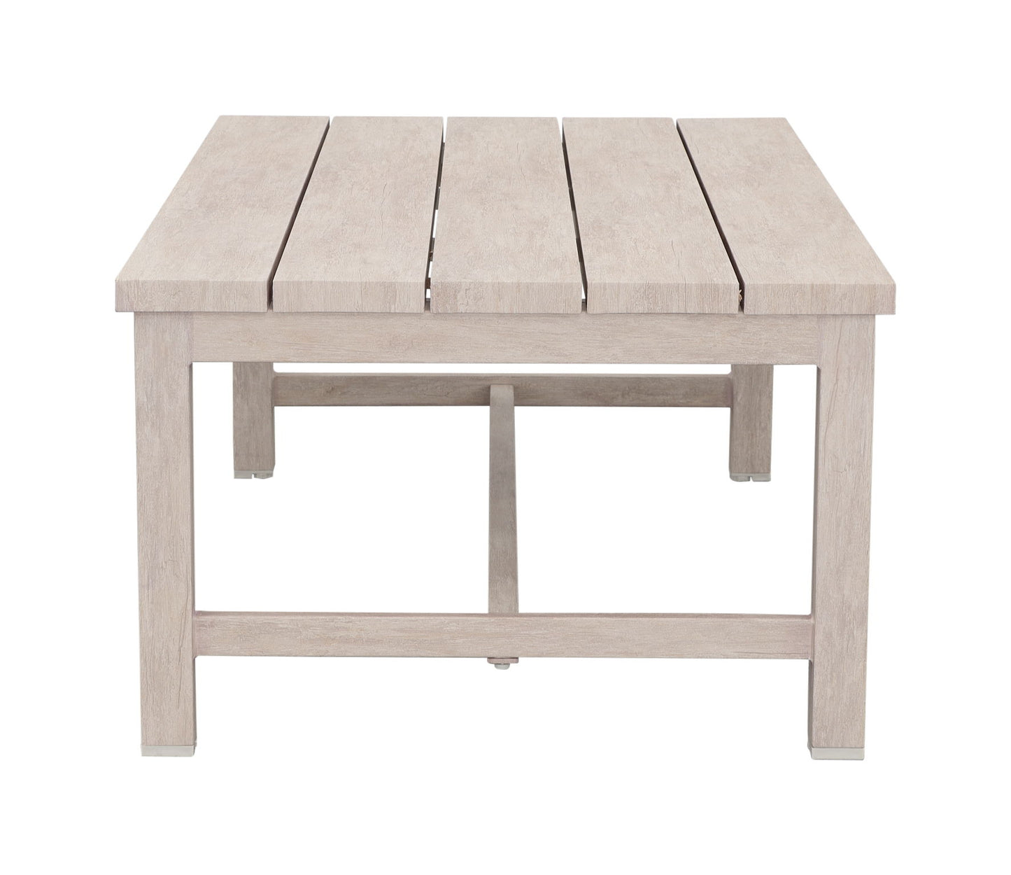 Blakley - Outdoor Aluminum Coffee Table - White - Hornell Furniture Outlet