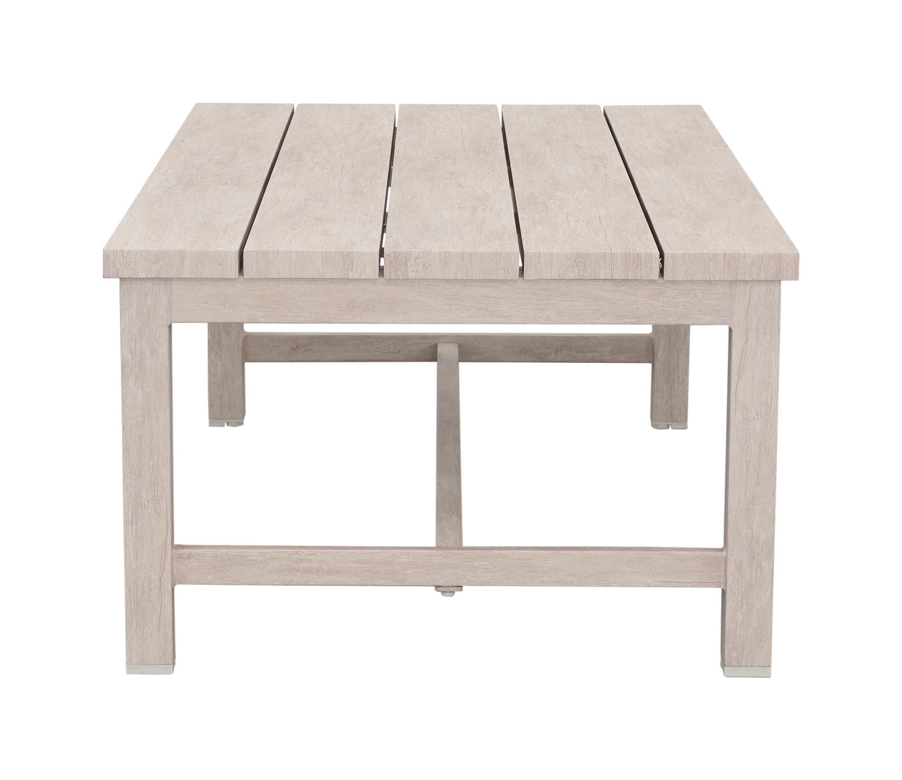 Blakley - Outdoor Aluminum Coffee Table - White - Hornell Furniture Outlet