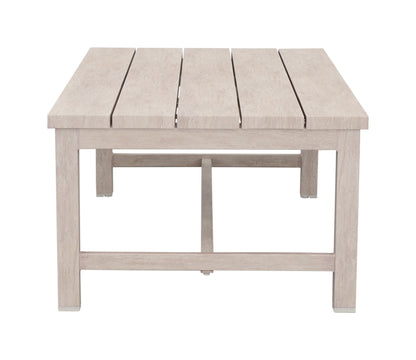 Blakley - Outdoor Aluminum Coffee Table - White - Hornell Furniture Outlet