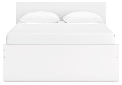 Onita - White - Queen Panel Platform Bed - Hornell Furniture Outlet