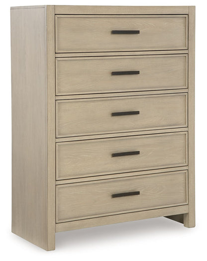Calmoro - Five Drawer Chest - Gray - Hornell Furniture Outlet