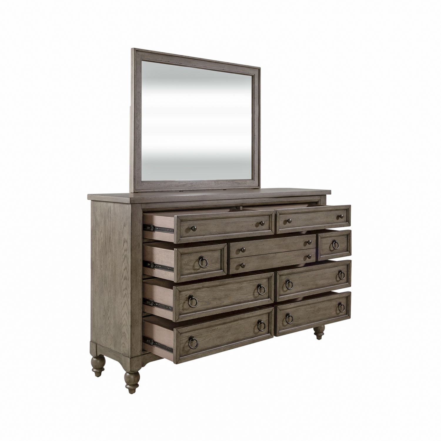 Americana Farmhouse - Dresser & Mirror - Hornell Furniture Outlet