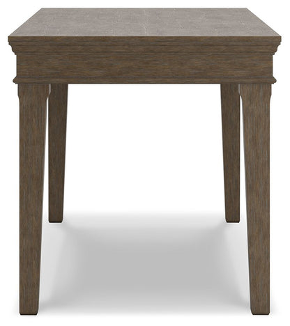 Janismore - Weathered Gray - Home Office Desk - Hornell Furniture Outlet