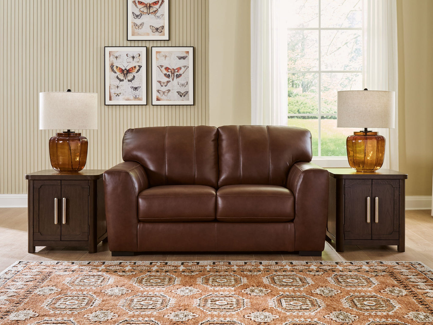 Brogliano - Loveseat - Canyon - Hornell Furniture Outlet