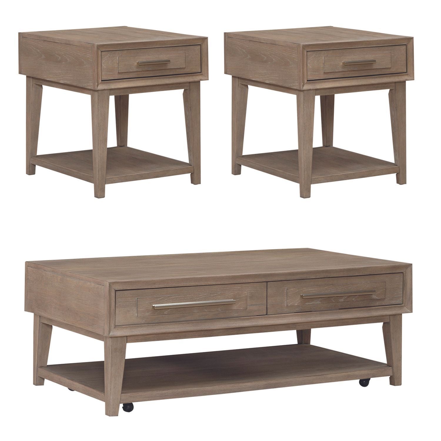 Brentwood - 3 Piece Set - Sandstone - Hornell Furniture Outlet