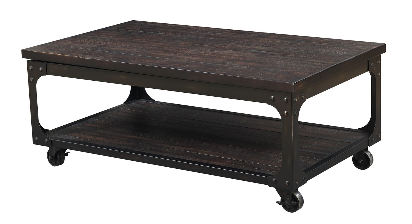 Sherlock - Cocktail & 2 End Table - Brown - Hornell Furniture Outlet