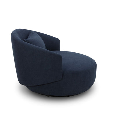 Haley - Upholstered Swivel Cuddler Chair - Hornell Furniture Outlet