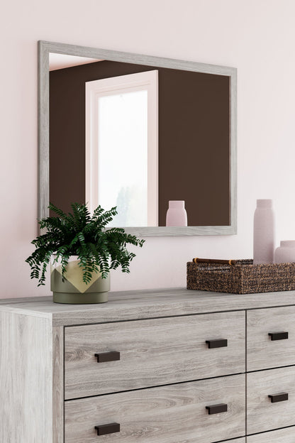 Vessalli - Gray - Dresser And Mirror - Hornell Furniture Outlet