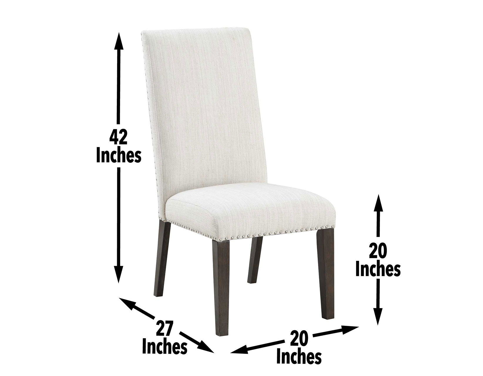 Hutchins - Upholstered Chair (Set of 2) - Dark Brown - Hornell Furniture Outlet