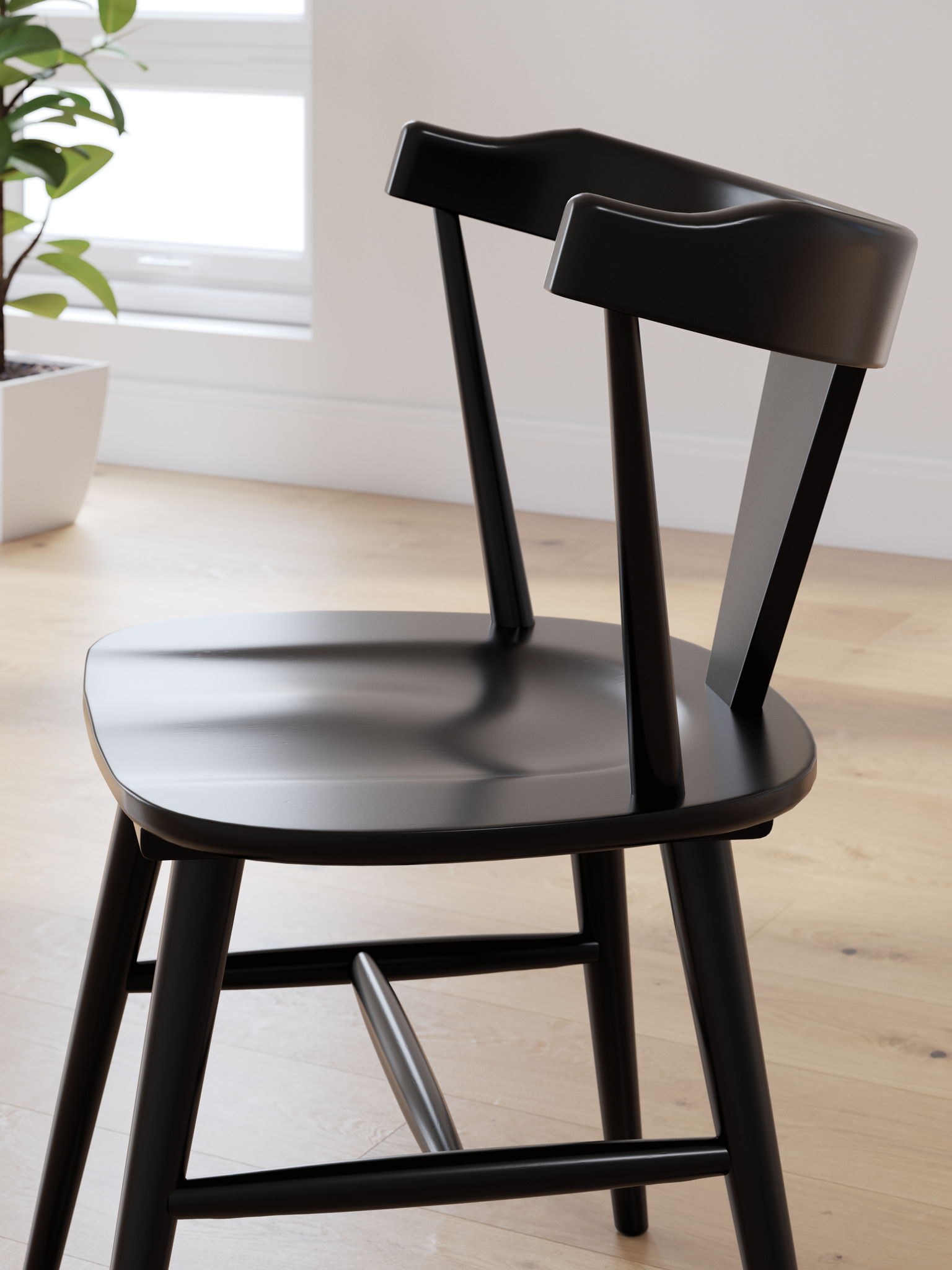 Gretlynn - Black - Dining Room Side Chair (Set of 2) - Hornell Furniture Outlet
