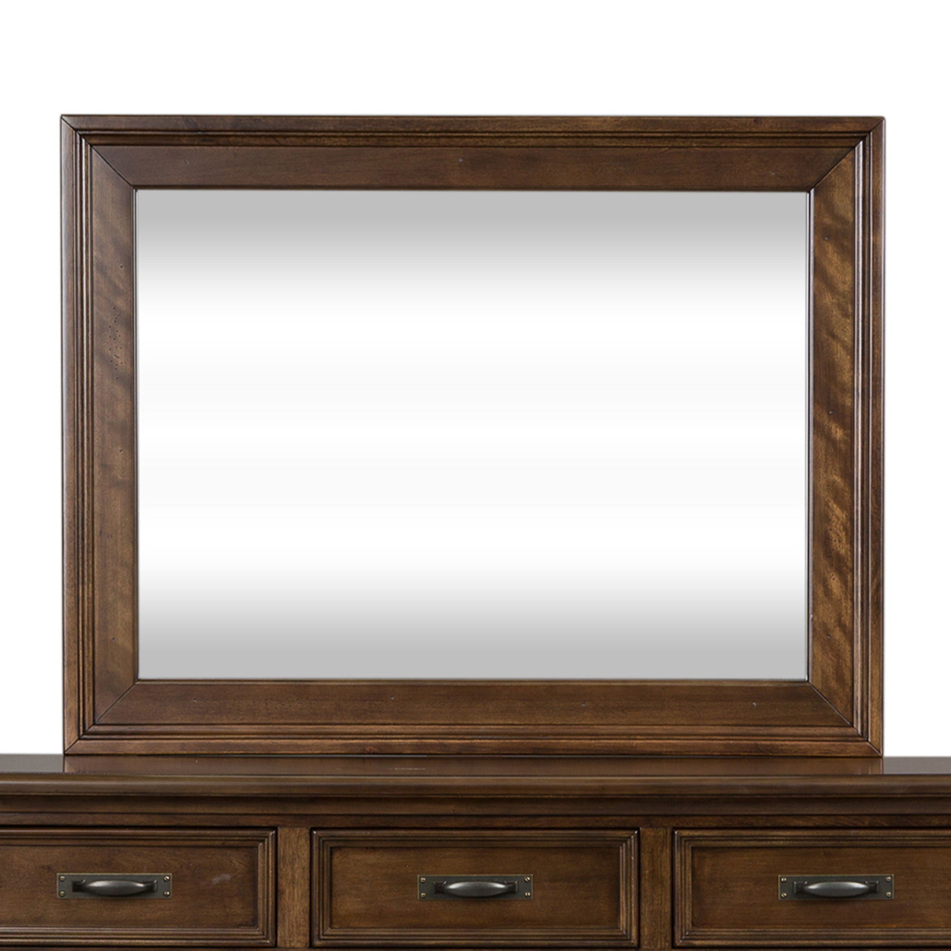 Saddlebrook - Mirror - Dark Brown - Hornell Furniture Outlet