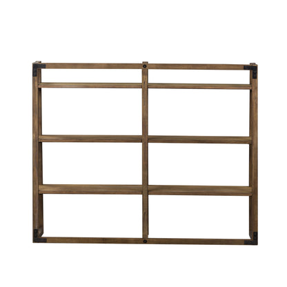 Stone Brook - Credenza Hutch - Dark Brown - Hornell Furniture Outlet