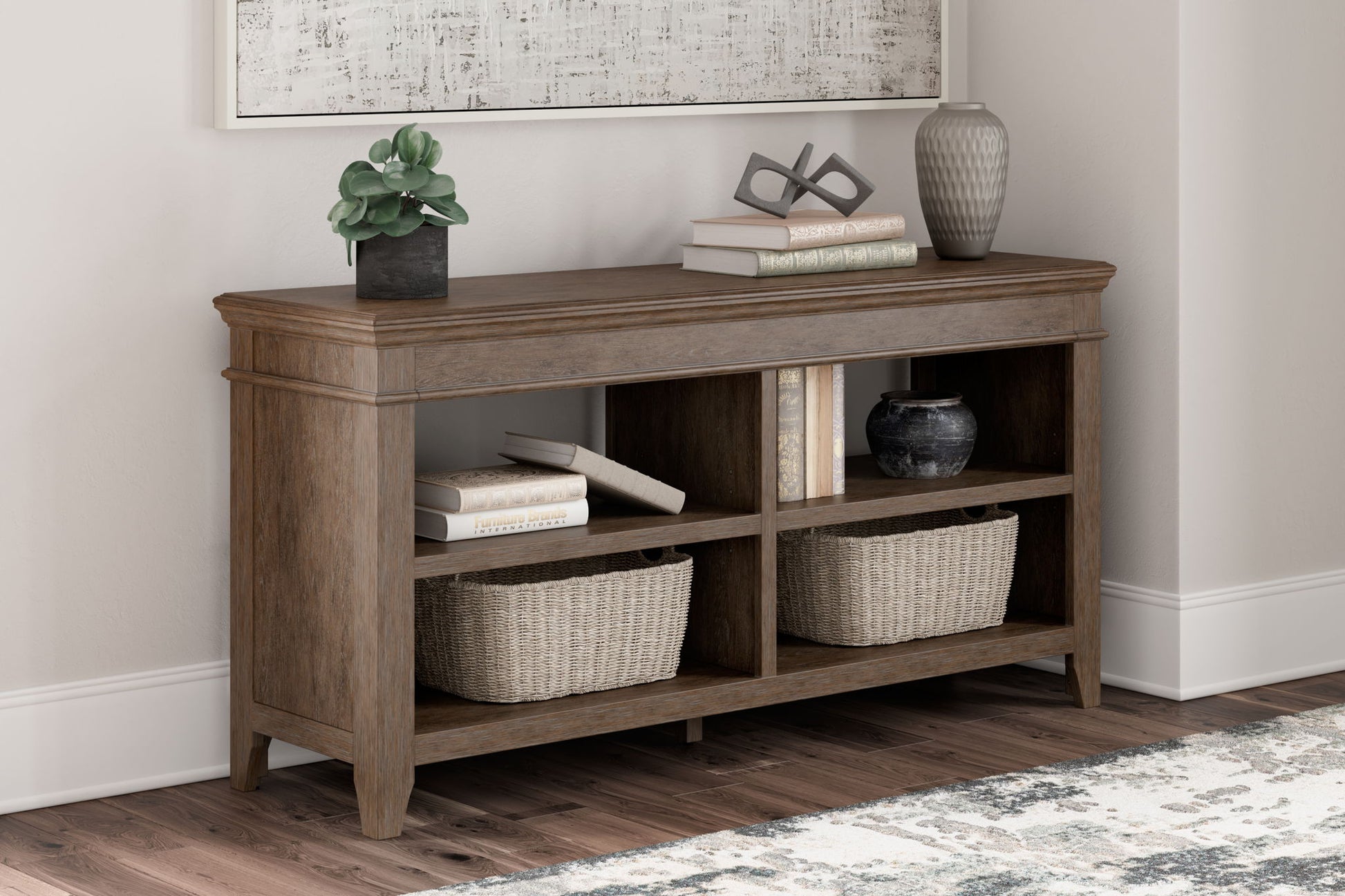 Janismore - Weathered Gray - Credenza - Hornell Furniture Outlet