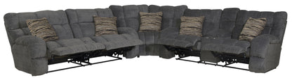 Ashland - Reclining Sectional With 4 Lay Flat Reclining Seats - Hornell Furniture Outlet