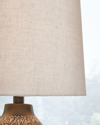 Lanson - Antique Bronze Finish - Metal Table Lamp (Set of 2) - Hornell Furniture Outlet
