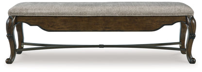 Maylee - Dark Brown - Upholstered Storage Bench - Hornell Furniture Outlet