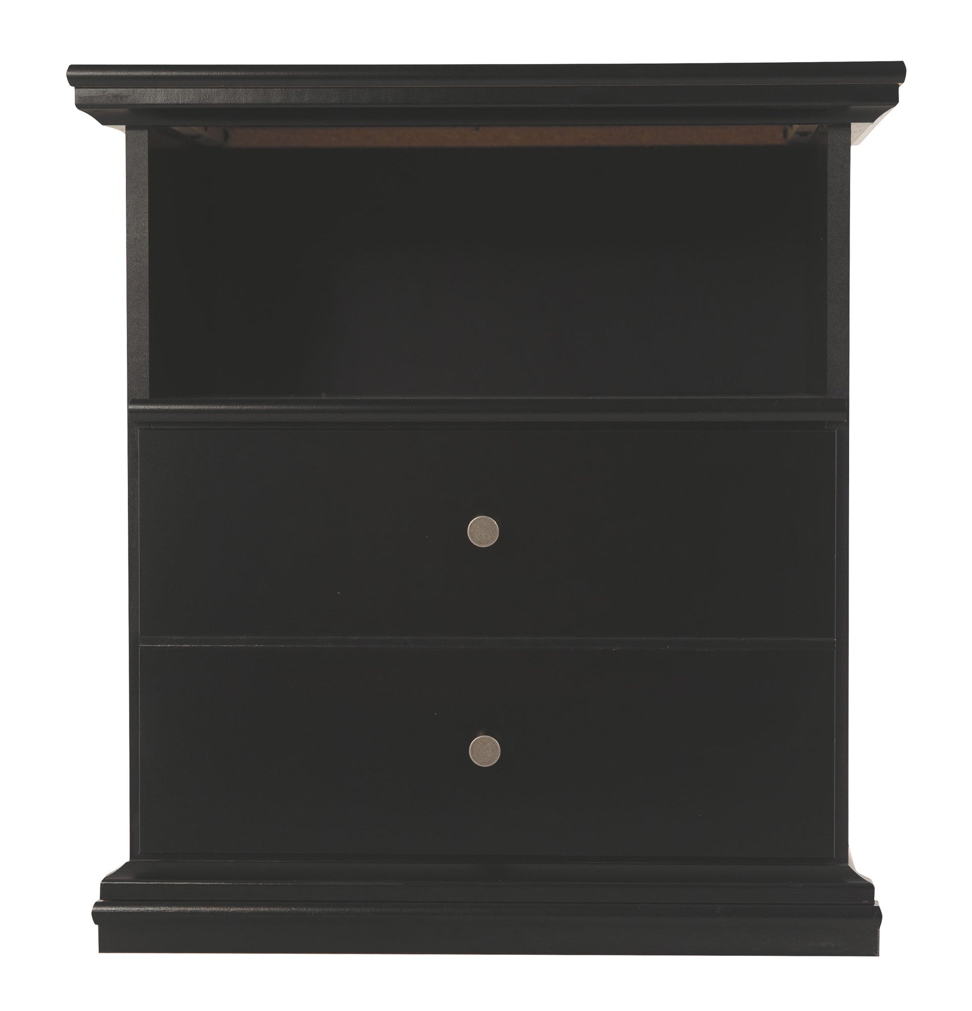 Maribel - Black - One Drawer Night Stand - Hornell Furniture Outlet