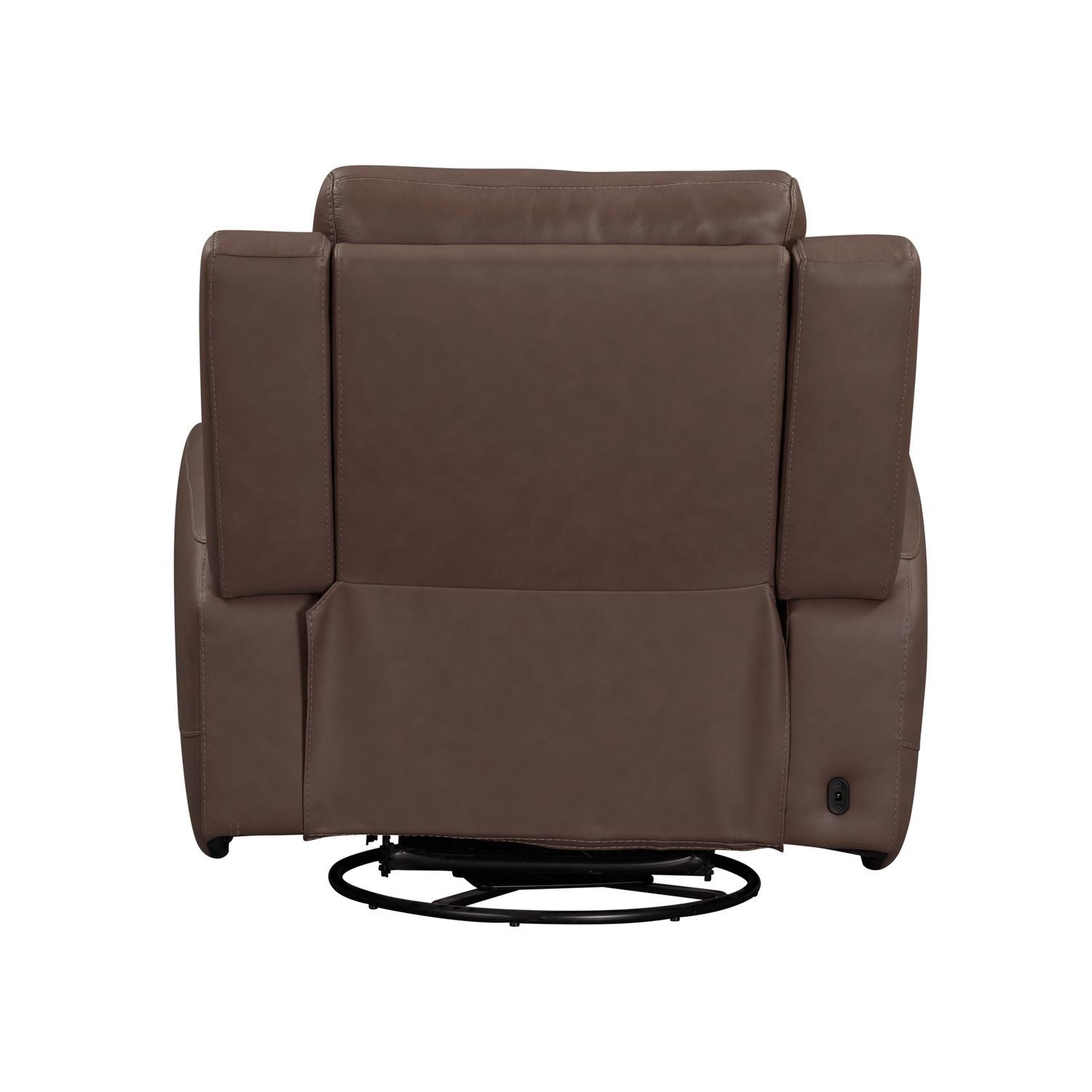 Beckham - Swivel Glider Recliner P2 - Brown - Hornell Furniture Outlet