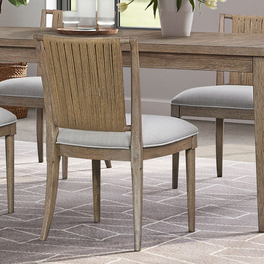 Sheridan Pointe - Corded Back Side Chair (RTA) - Vintage Natural - Hornell Furniture Outlet