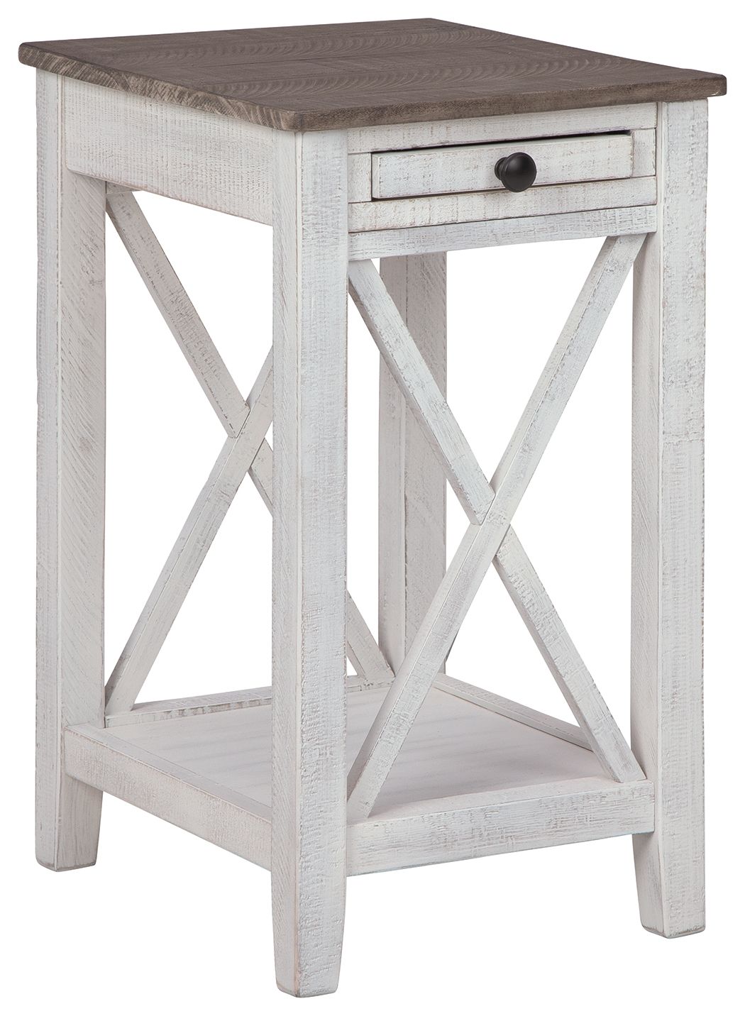 Adalane - White / Gray - Accent Table - Hornell Furniture Outlet