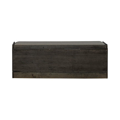 Mill Creek - Wall Bench - Dark Brown - Hornell Furniture Outlet