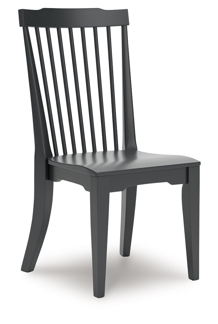 Brenkerton - Black - Dining Room Side Chair (Set of 2) - Hornell Furniture Outlet
