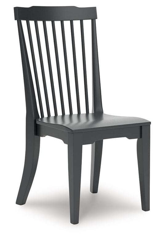 Brenkerton - Black - Dining Room Side Chair (Set of 2) - Hornell Furniture Outlet