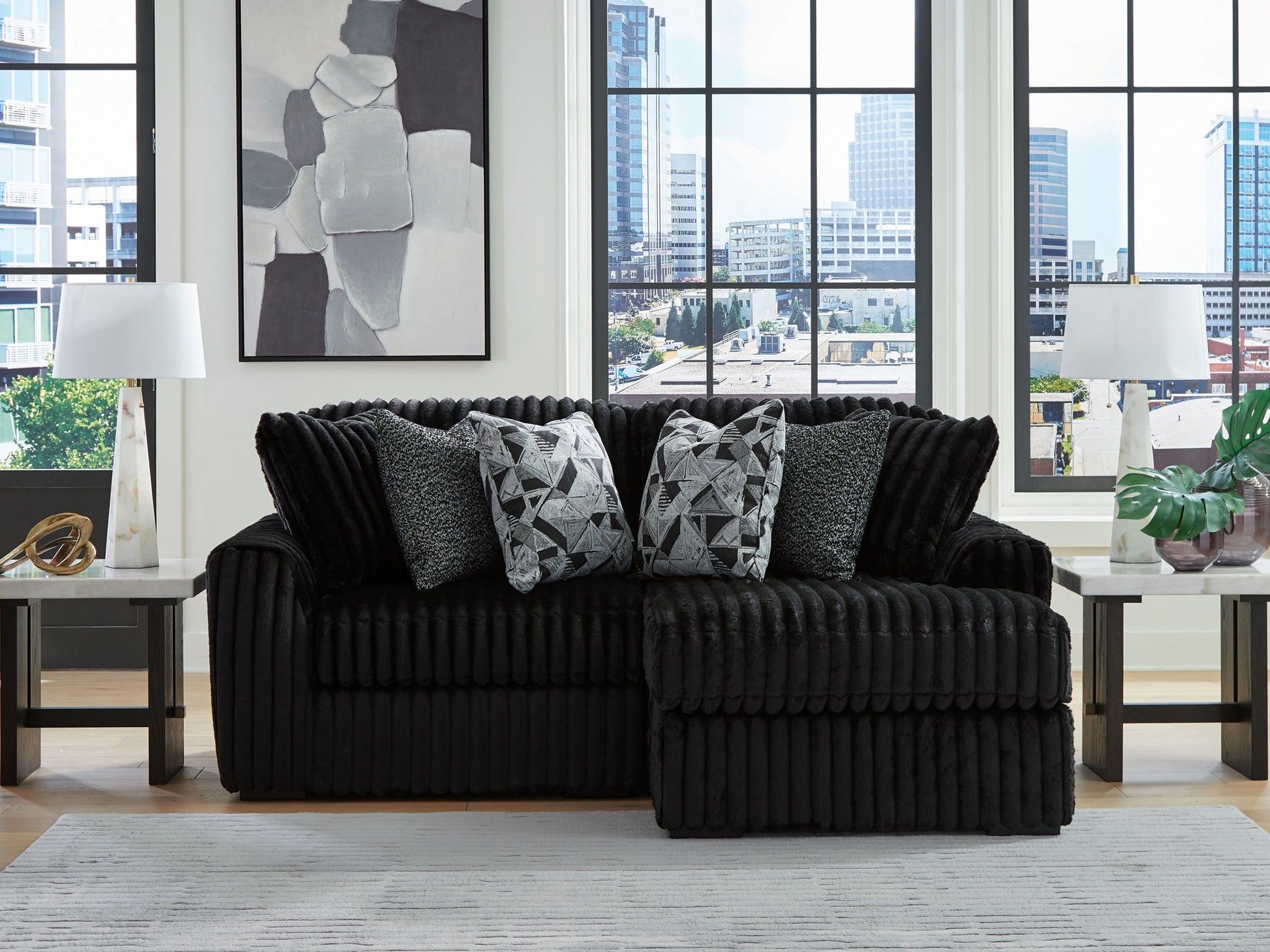 Midnight - Madness - Sectional - Hornell Furniture Outlet