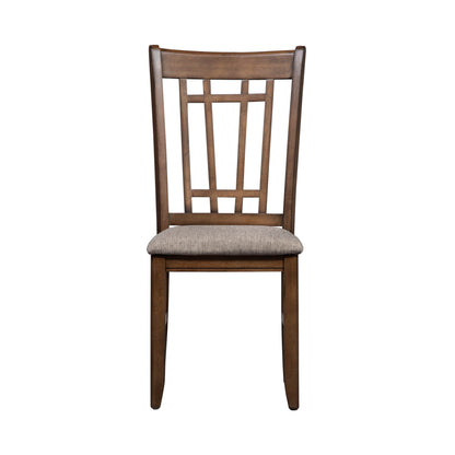 Santa Rosa - Lattice Back Side Chair - Light Brown - Hornell Furniture Outlet