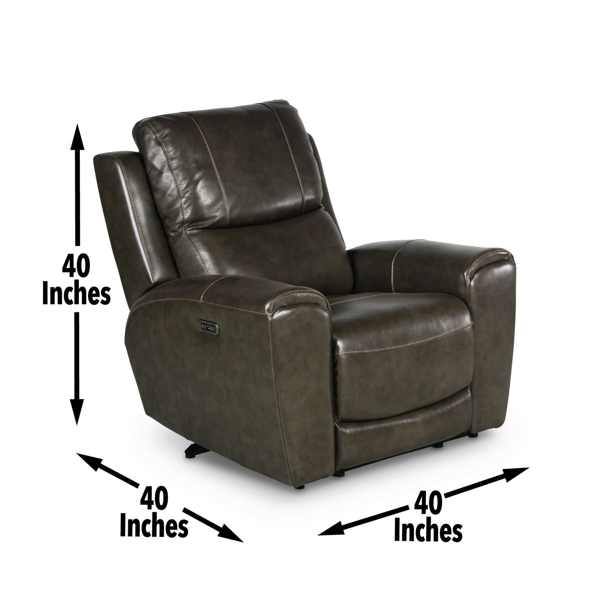 Laurel - Dual Power Chair - Hornell Furniture Outlet