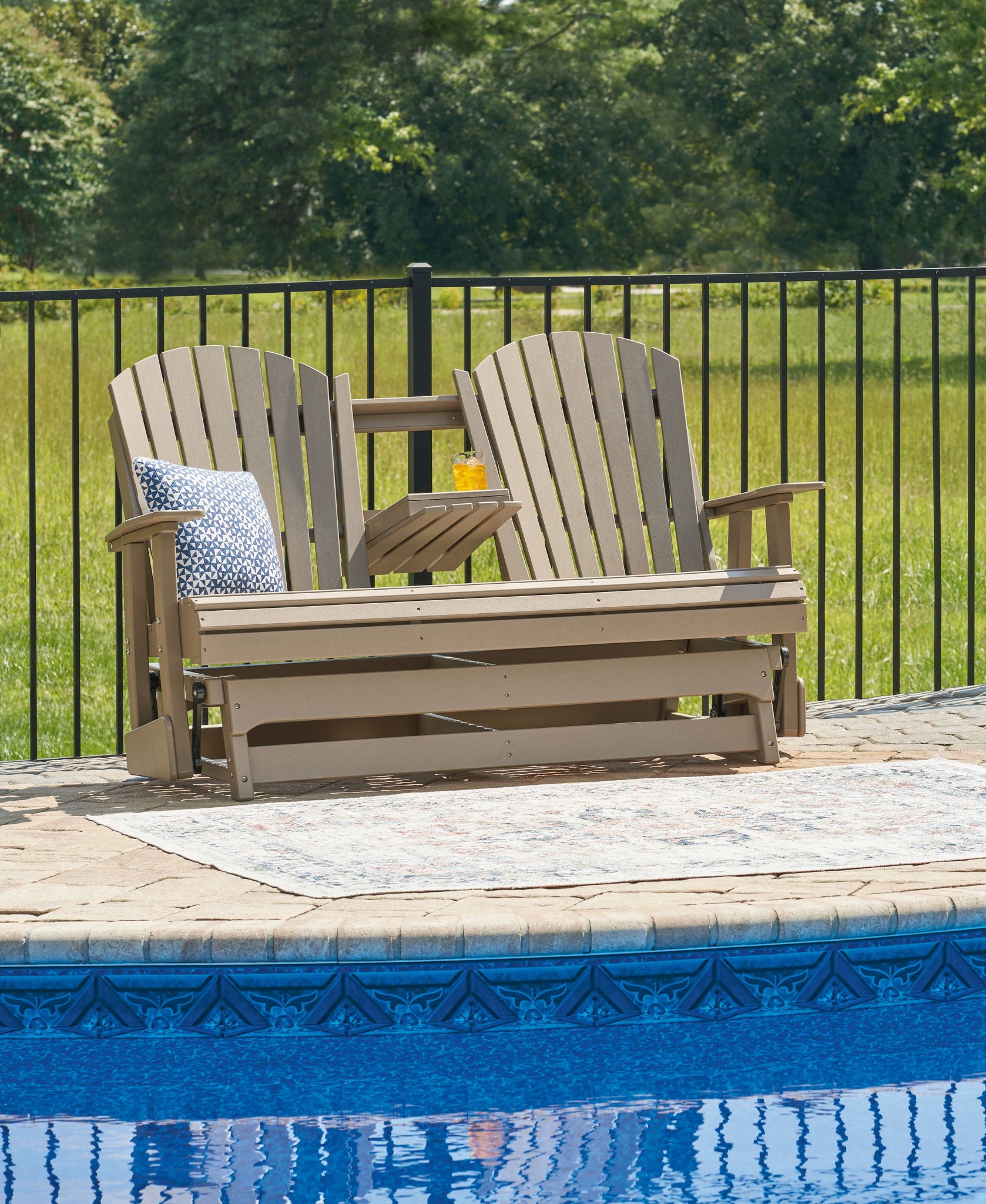 Hyland Wave - Glider Loveseat - Hornell Furniture Outlet