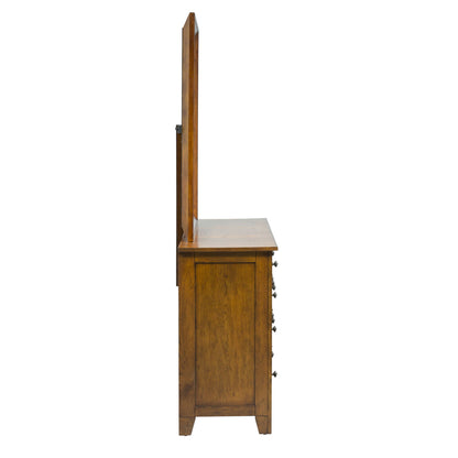Grandpas Cabin - Dresser & Mirror - Light Brown - Hornell Furniture Outlet