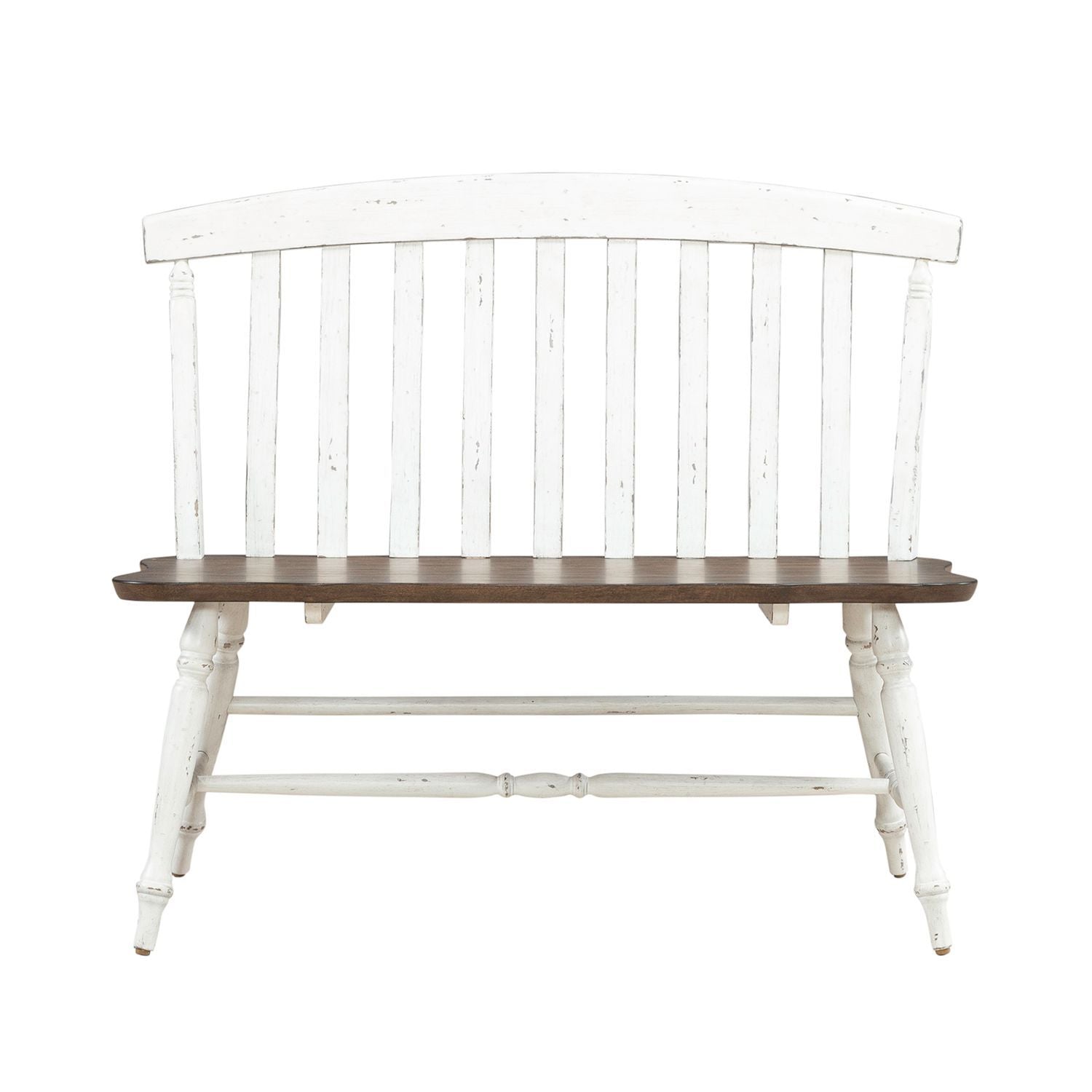Al Fresco - Slat Back Bench (RTA) - White - Hornell Furniture Outlet